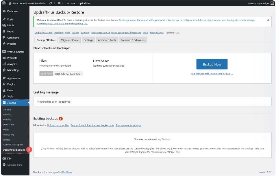 بکاپ گیری وردپرس رایگان